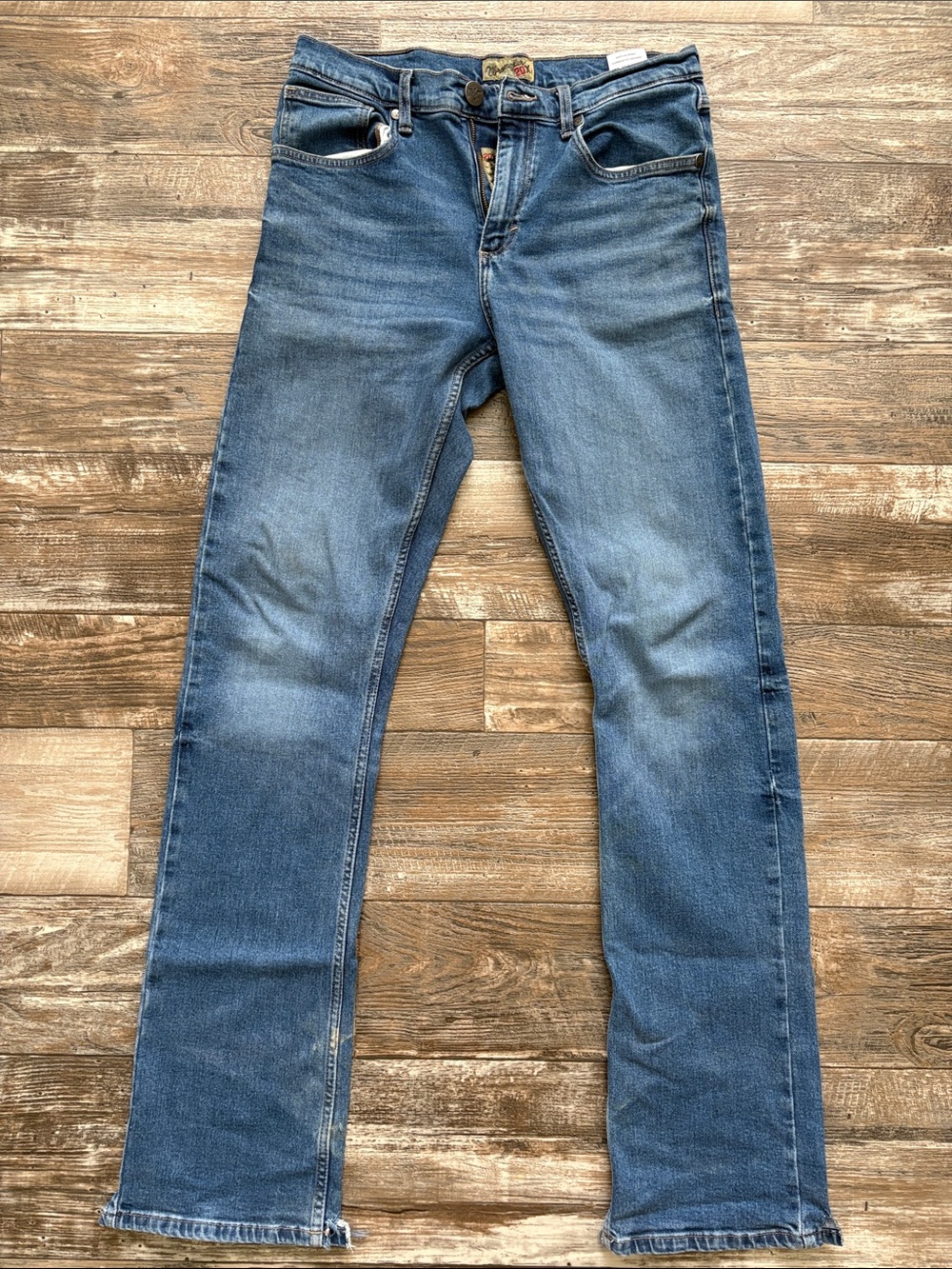 Wrangler 20x Men's Straight Jeans in Faded Blue